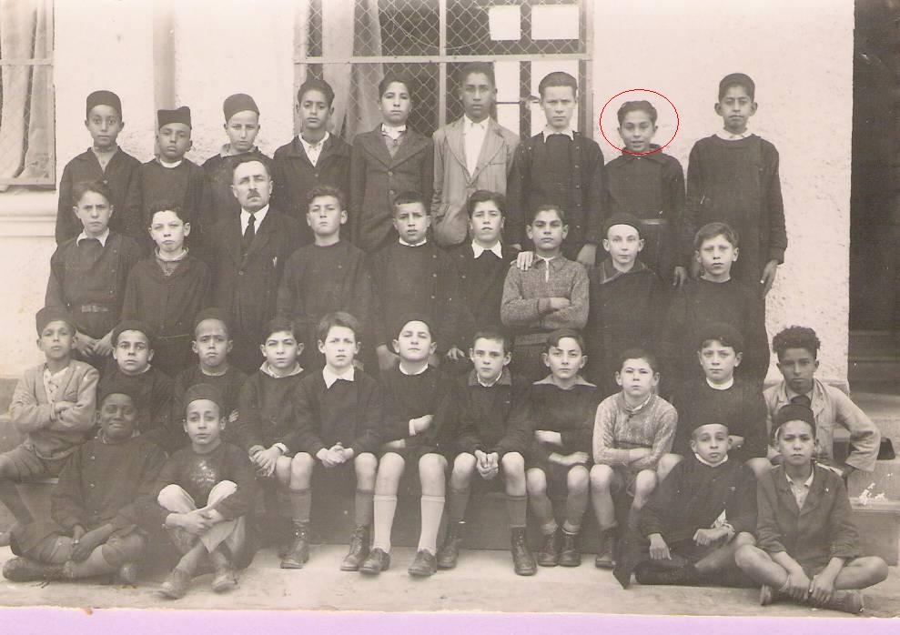 Classe primaire de garçons. Année 1934.